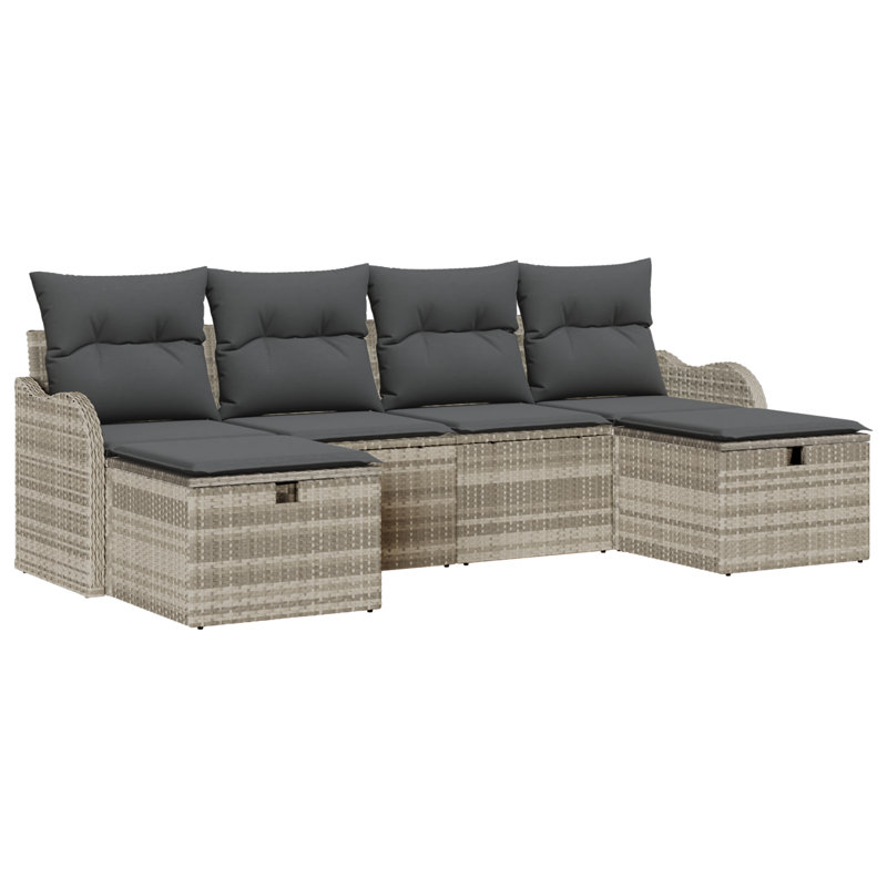231cm Wide Patio Sofa with Cushions