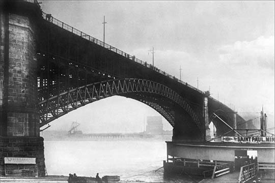 Le pont eads-reproduction de photo sans cadre, H 24 po x l 36 po x P 1,5 po