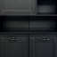 Armoire de buanderie, panier à linge inclinable, plusieurs rangements, style autoportant, étagère ouverte, panier à tablette réglable, tablettes, noir, 31,82 po de profondeur, 15,77 po de largeur, 61,4 po de hauteur, 106,03 lb