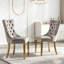 Chaise rembourrée en bois massif-128245067