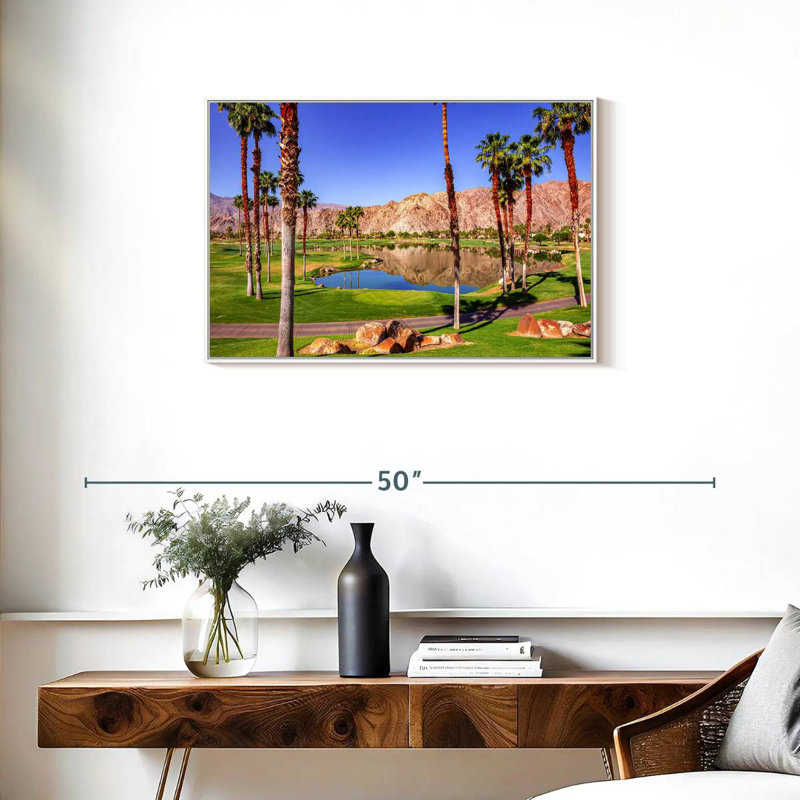 Parcours de golf La Quinta, Cadre flottant blanc, 31 po x 21 po
