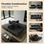 3 Seater Chenille Sofa Bed
