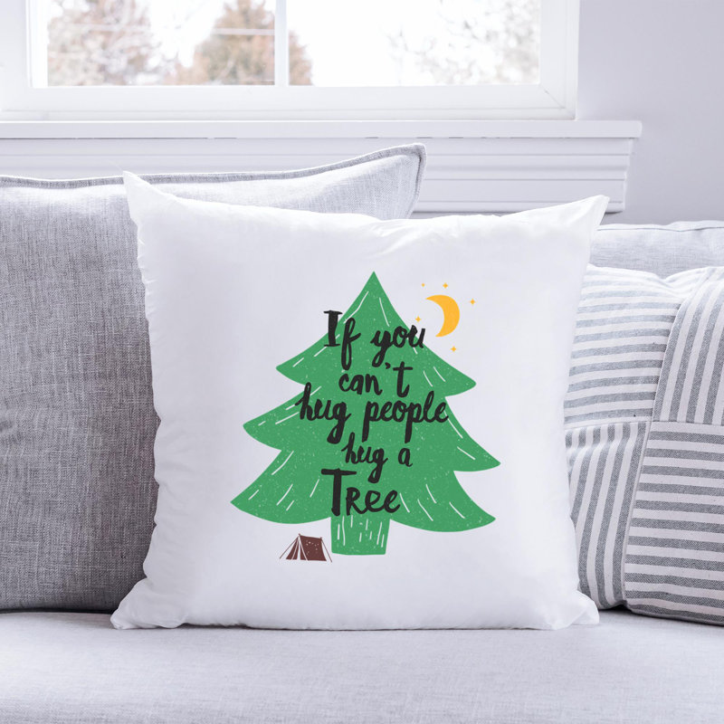Hug A Tree - Throw Pillow Insert Included, 20 po x 20 po