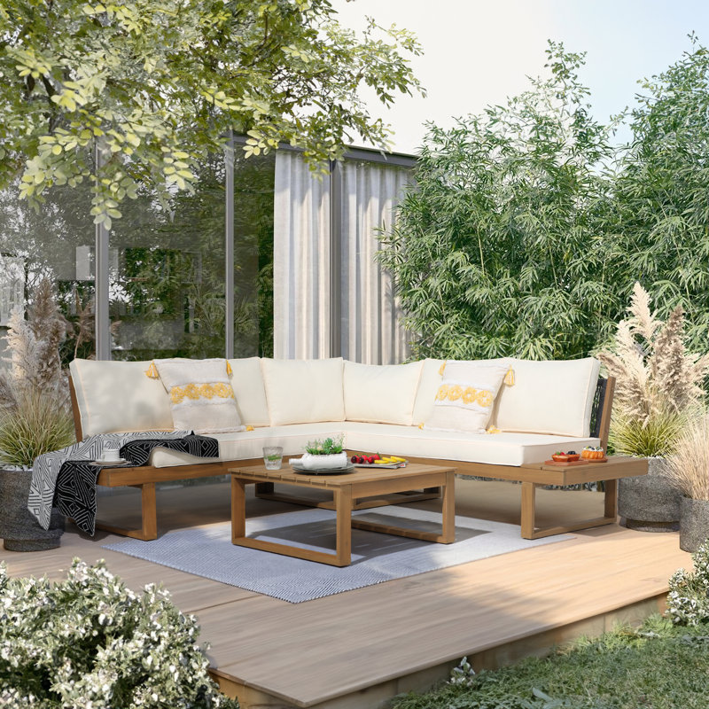 Divyanka 5-Person Outdoor Seating Group with Cushions