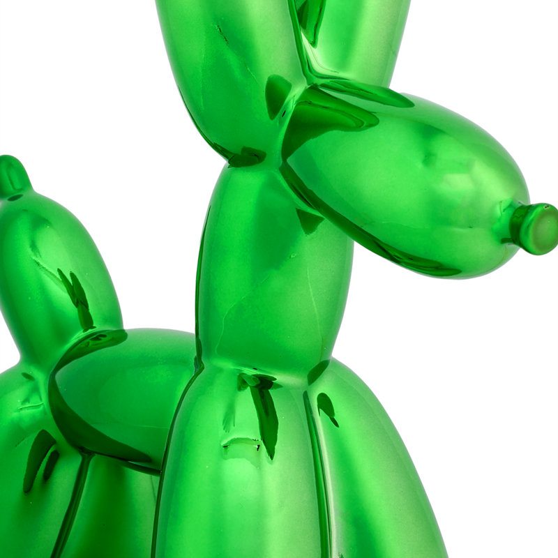 The Holiday Aisle® Ballon Dog Figuerine, Vert