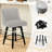 Novogratz 360° Swivel Bar & Counter Stools - Solid Wood Frame-1077319178