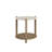 Stone Top End Table
