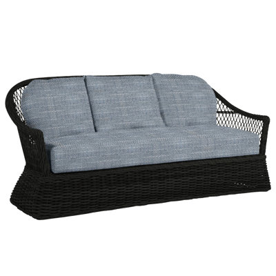 Soho 81.75'' Polyethylene (PE) Wicker Outdoor Patio Sofa