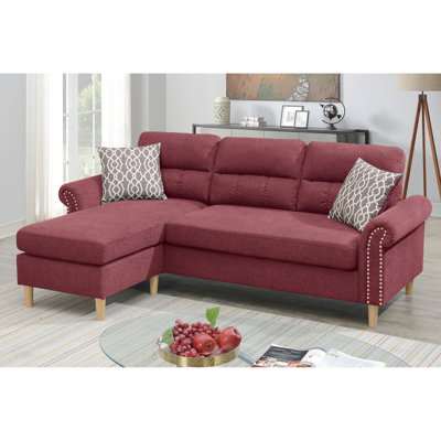 Canapé modulaire réversible 2 pièces Red Velvet