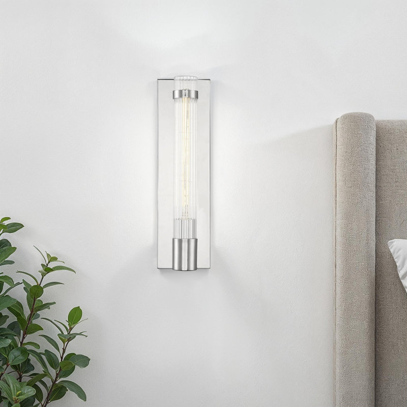 Anakyn 1 - Light Dimmable Flush Mount Sconce in Polished Nickel, Polished Nickel