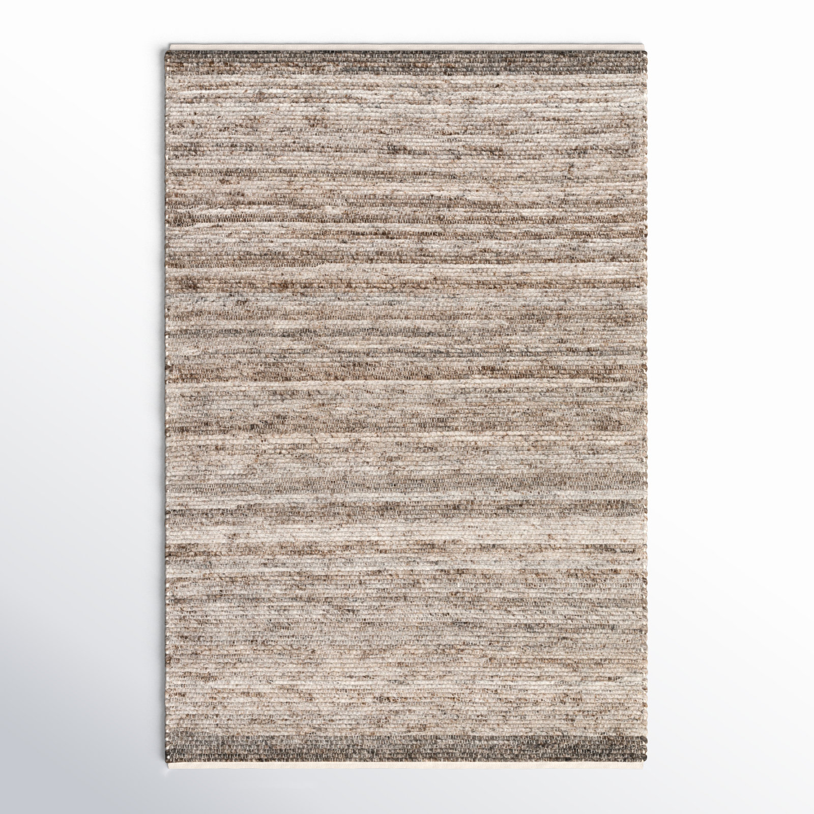 Mecit Handmade Recycled P.E.T Gray/Taupe Indoor/Outdoor Rug, Rectangle 5' x 7'6"