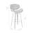 Chagoya Mid-Century Modern Swivel Counter or Bar Height Bar Stool in Faux leather and Wood Finish-509655881