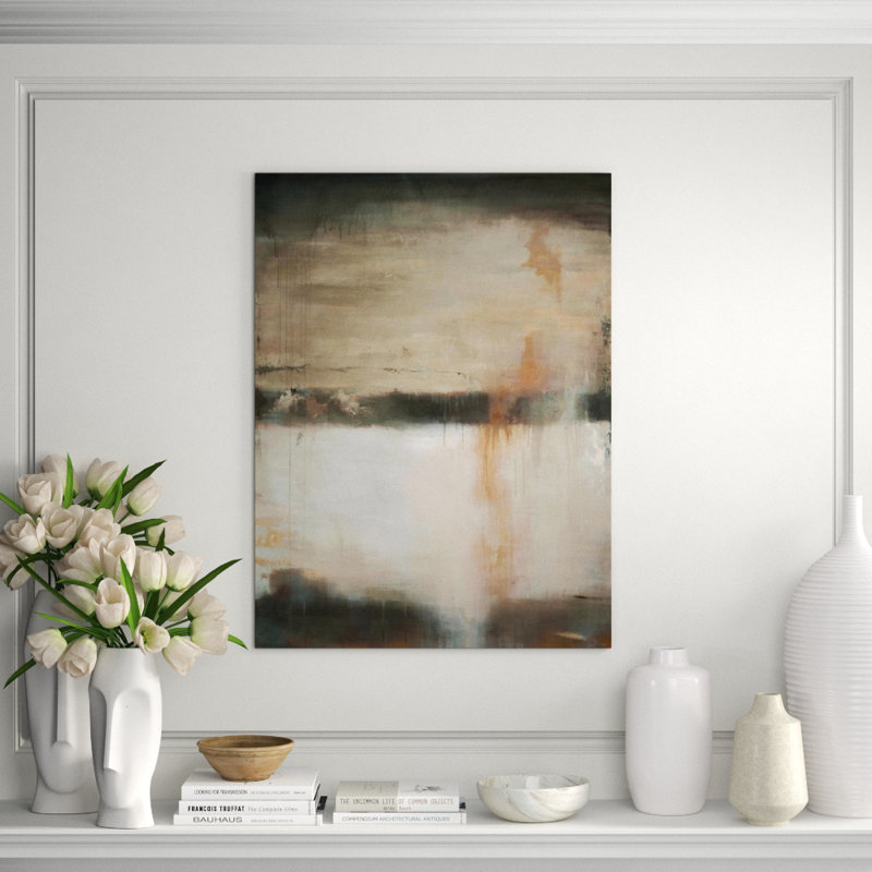 Linear Calm Painting by Keegan Stewart, Glass Coat, 62" H x 47" W x 1.5"D