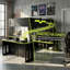 Lit mezzanine double en bois-498432302