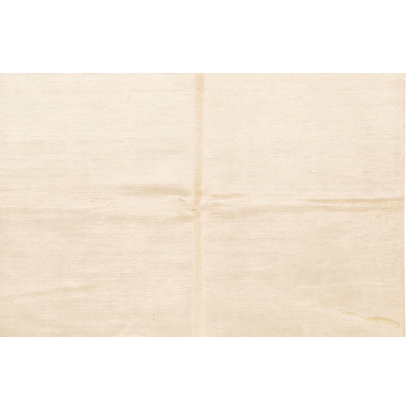 High-Quality Hand-Knotted White And Cream Area Rug