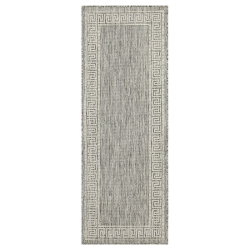 Sunshine GC_HAR2003 Silver Indoor/Outdoor Area Rug, Rectangle 7'10" x 10'3"