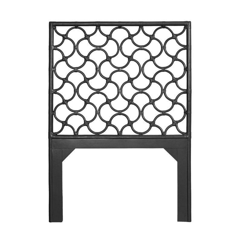 Tête de lit Mar Collection, Lit simple, Noir