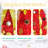 6FT Red Pop-Up Christmas Tree
