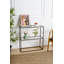 80cm Glass Top Console Table-97927193