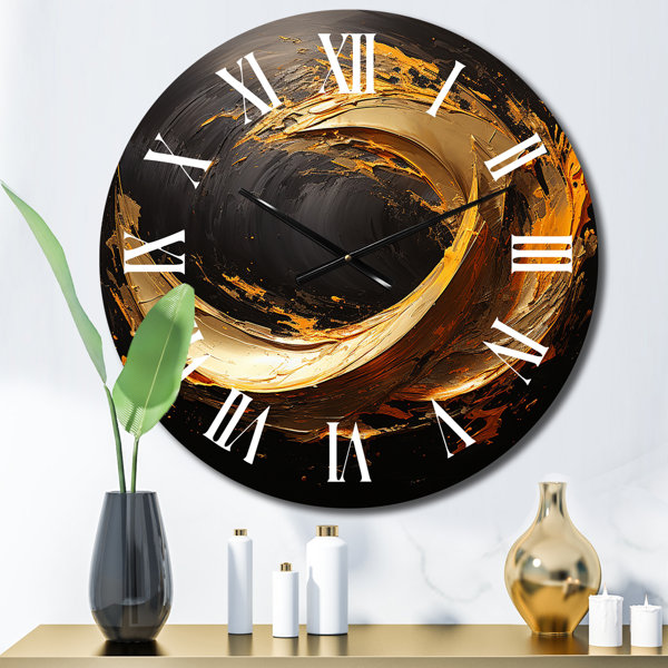 DesignArt Metal Wall Clock | Wayfair