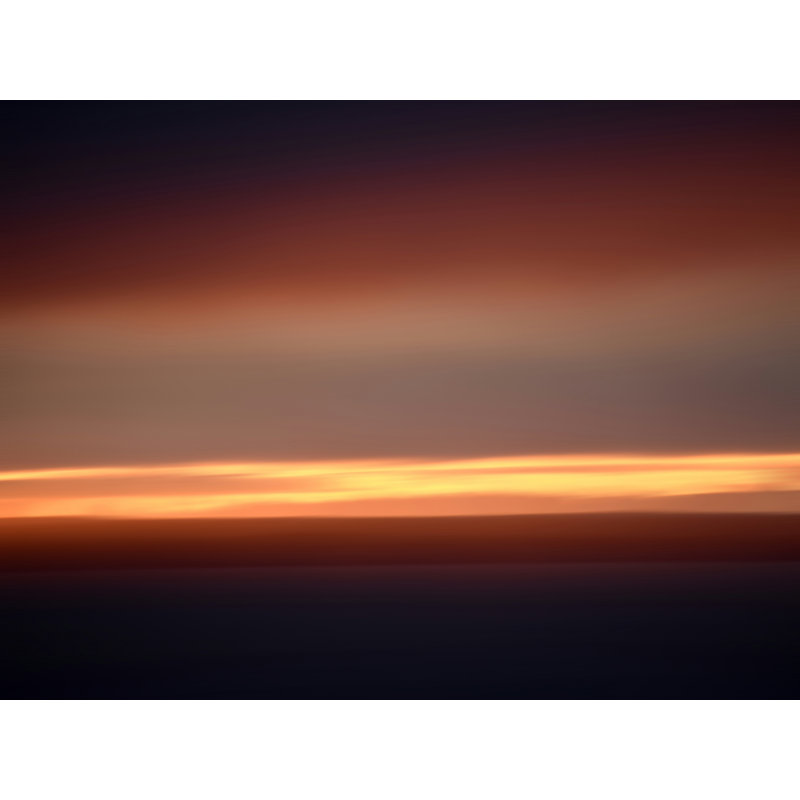 «Abstract Sunset III» - Impression sur toile tendue, H 30 po x l 40 po