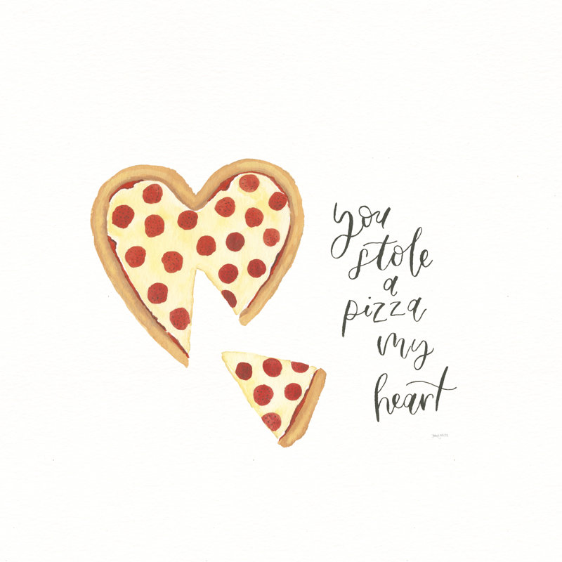 " Pizza Love " by Jenaya Jackson, 30" H x 30" W x 1.25" D
