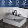 Karran 2-Handle Three Hole Widespread Bathroom Faucet with Matching Pop-up Drain