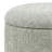 Modern Fabric Round Storage Ottoman