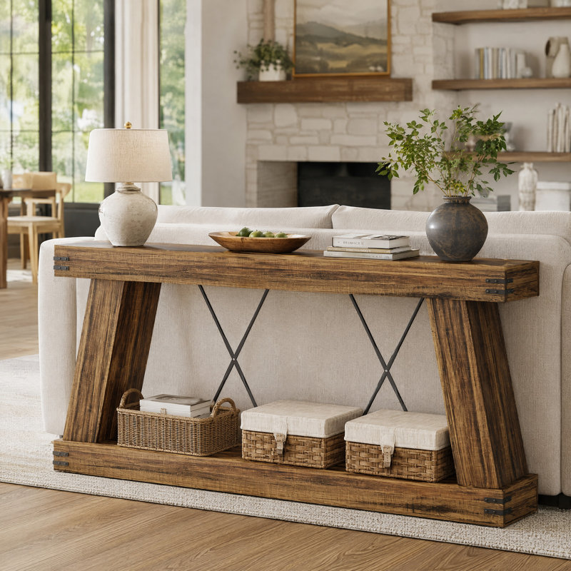 Console 70,9 "Farmhouse, Marron foncé