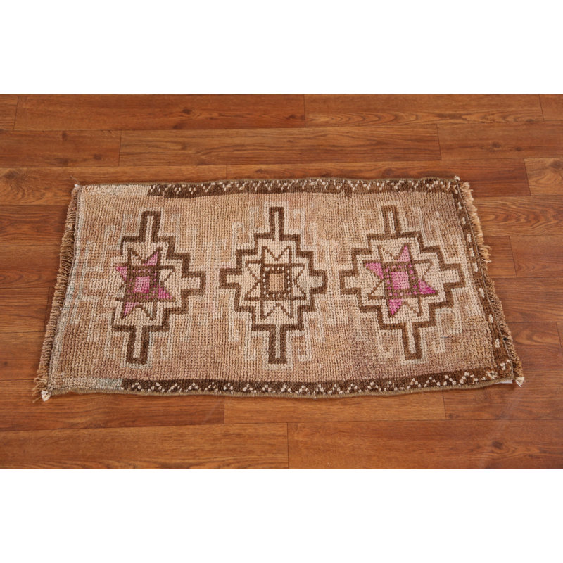 Tapis oriental tribal en laine Anatolian