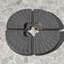 Base de parasol de patio polyvalente avec options lourdes et conception conviviale