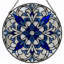 Panneau de vitrail floral 12 "H 12"-716216566