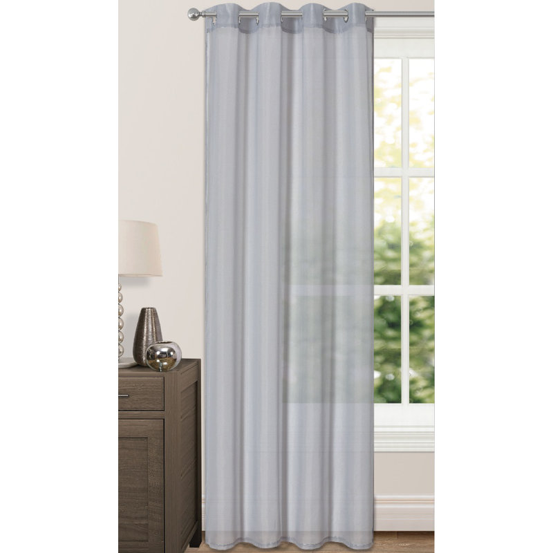 Comberton Semi Sheer Curtain, Gray