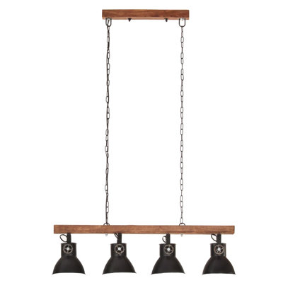 Ewan 4 - Light Brown Kitchen Island Pendant