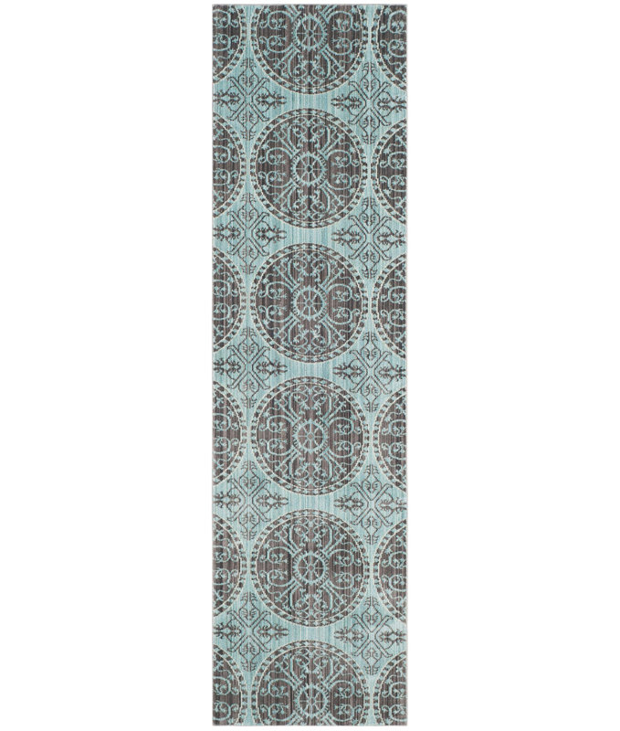 Vidrio Valencia Performance Geometric Rug, Runner 2'3" x 8'