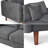 Sofa 56" Velvet Round Arm Loveseat-1484433296
