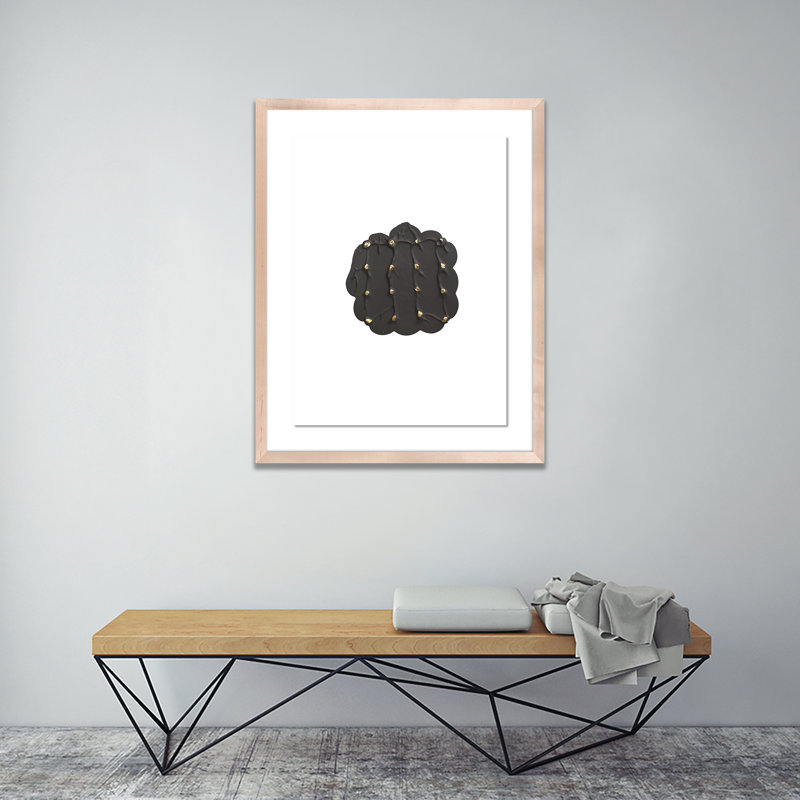 Gray Golden Imprint 1 Print by Anne Mersmann, 48" H x 38" W x 2.5" D, Natural