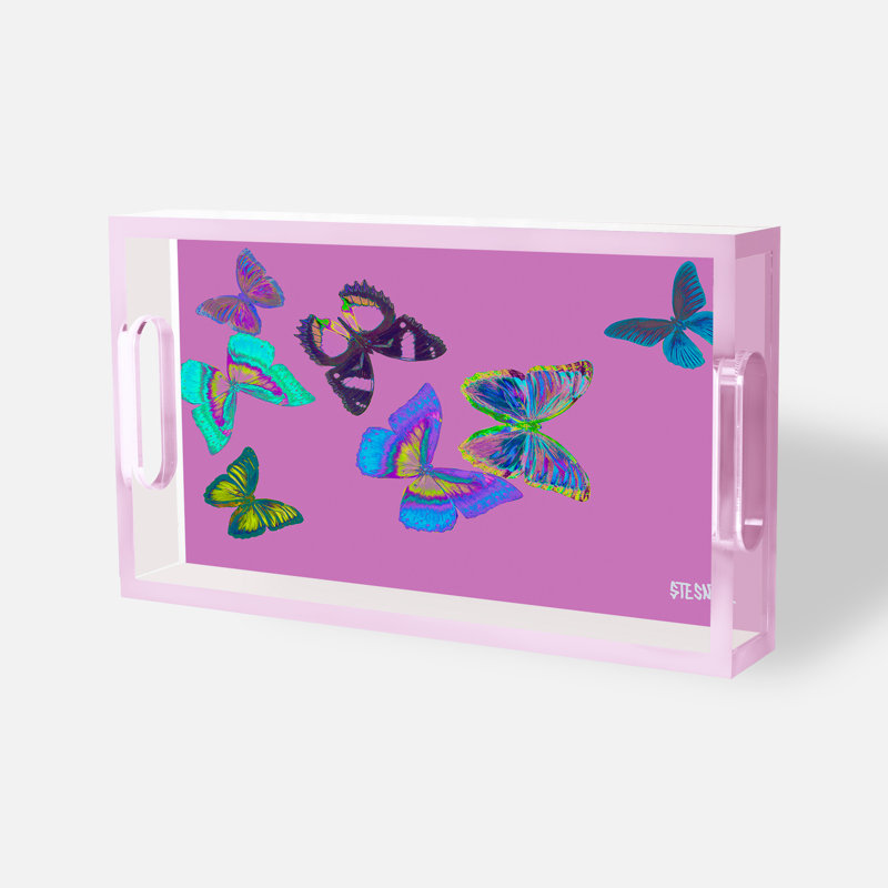 Rêves irisés, L 13 po x P 20,5 po x H 2 po