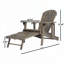 Chaise Adirondack d'extérieur en bois-115299720