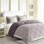 Édredon très grand avec 2 taies décoratives, réversible gris, gris, élégance