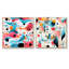 «Pink and Blue 1950S Trendy Patterns I - Abstract Collages Square», ensemble de 2-528175688-528175693