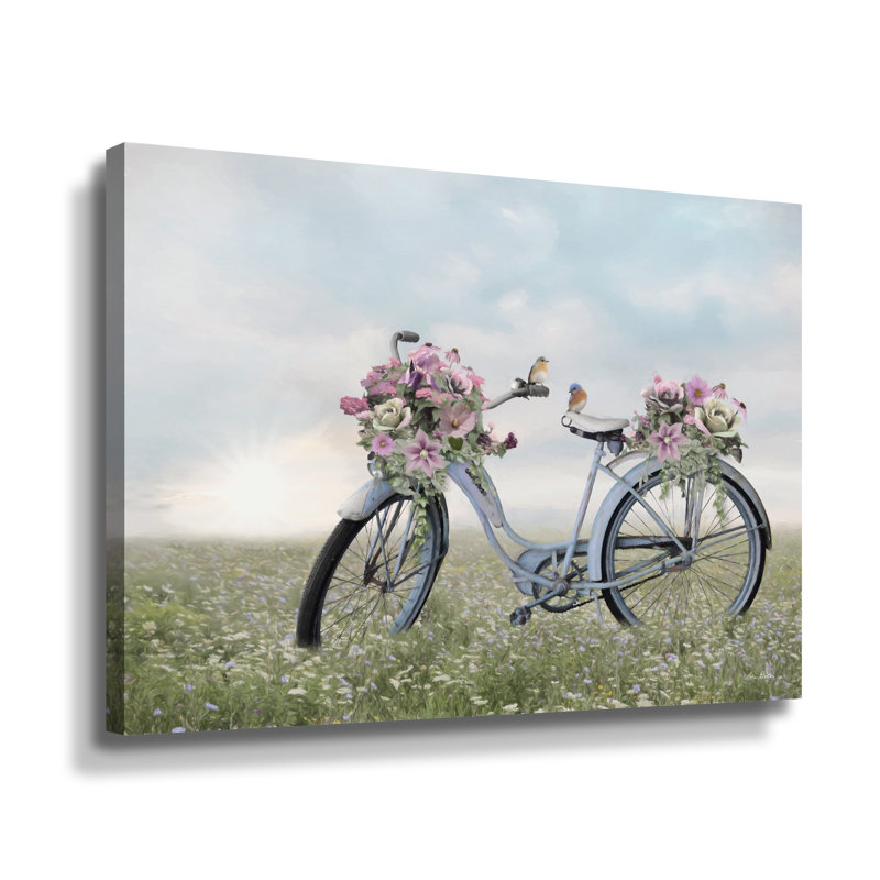 " Fragrant Fields " Painting Print, Wrapped Canvas, 18" H x 24" W x 2" D