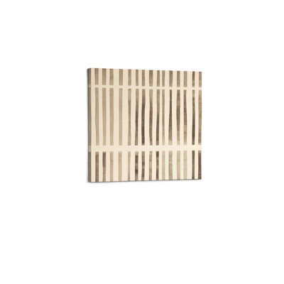 Beige Modern Abstract Canvas Wall Art,Premium Modern Home Decor,24 x 24 Inch