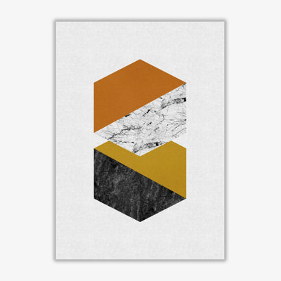 Geometric Hexagons - Print