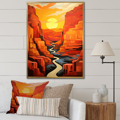 Canyon Canyon Sunset Sunset Bold Landscape I sur toile