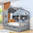 Alakai 2 Drawers Wood Platform Bed with Shelves-2054064287-2054064258
