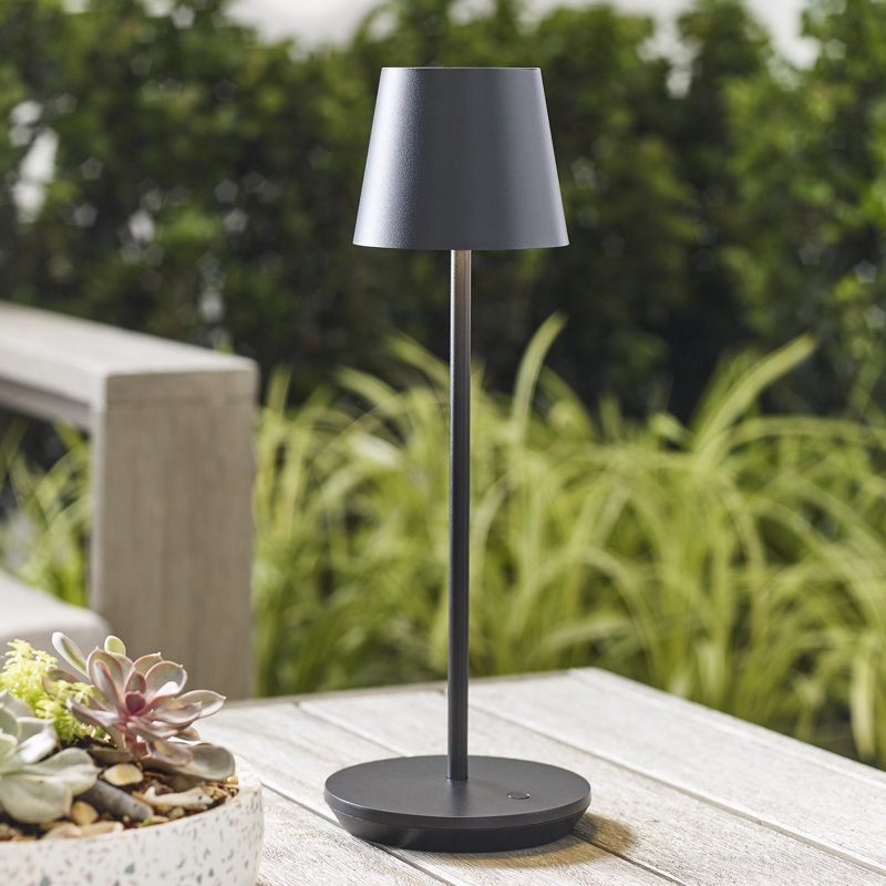 Nevis Accent Rechargeable Table Lamp, Black