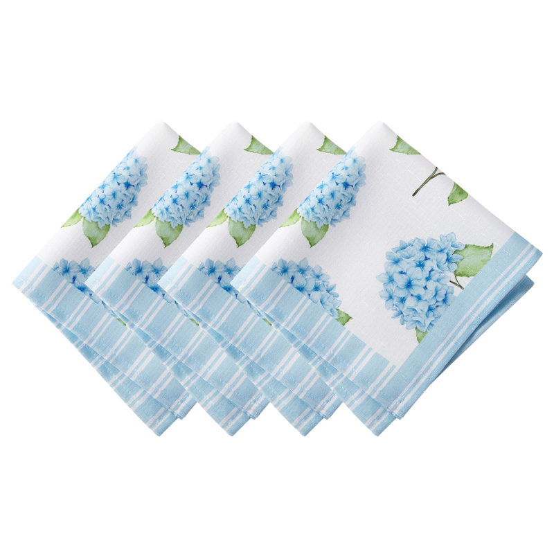 Farrand Hydrangea Garden Floral Cloth Napkins
