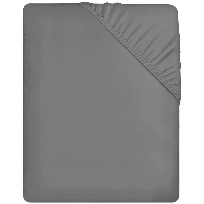 Microfiber Flatweave Fitted Sheet, Double (4'6)