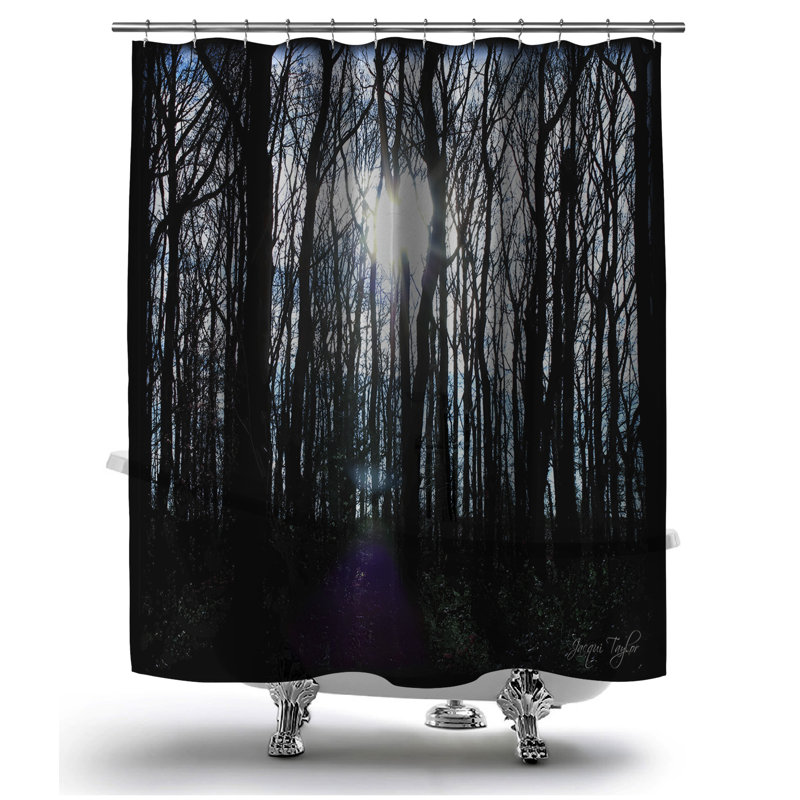 Rideau de douche Silhouette Trees, H 70 po x l 70 po